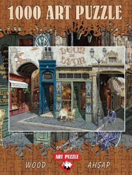 Art Puzzle 1000 (4438) Parça Ahşap Cafe Leon