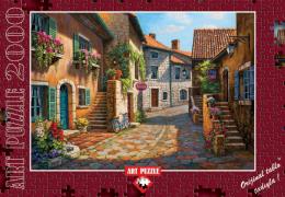 Art Puzzle 2000 (4709) Parça Rue De Village "Sung Kım" Sung Kim