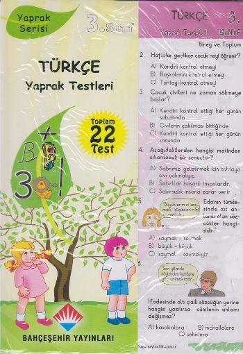 Bahçeşehir 3. Sınıf Türkçe Yaprak Testler