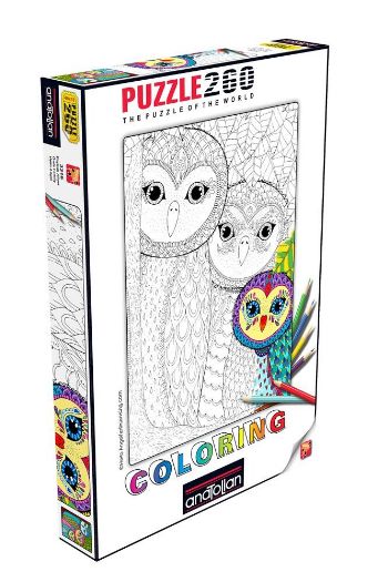 Anatolian Puzzle 260 Parça 3316(Owls Family) Boyanabilir Kolektif