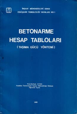 Betonarme Hesap Tabloları Taşıma Gücü Yöntemi Ruhi Aydın