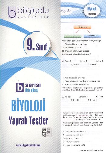 Bilgiyolu 9. Sınıf Biyoloji Yaprak Testler B Serisi