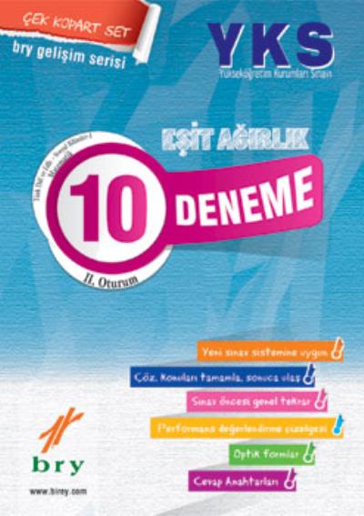 Birey YKS Eşit Ağırlık 10 Deneme 2.Oturum