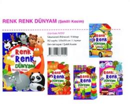 Birleşik Renk Renk Dünyam Boyama (5 Kitap)