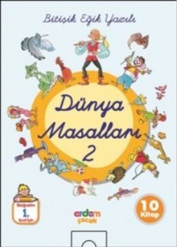 Bitişik Eğik Yazılı Dünya Masalları 2 (10 Kitap) %17 indirimli