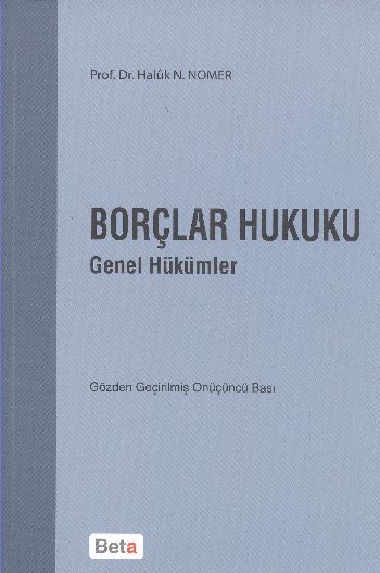Borçlar Hukuku "Genel Hükümler" (H.N.Nomer)