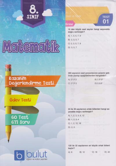 Bulut 8. Sınıf Matematik Yaprak Test