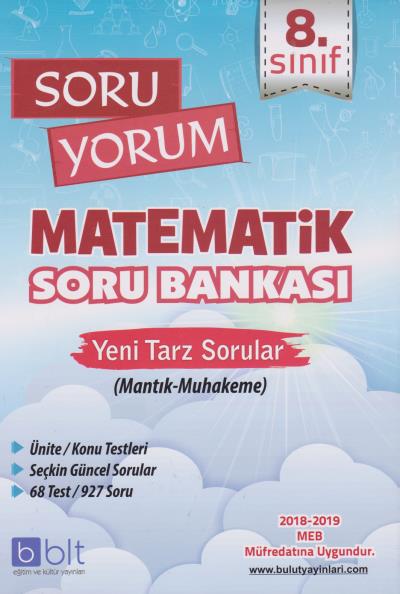 Bulut Eğitim 8. Sınıf Soru Yorum Matematik Soru Bankası-YENİ