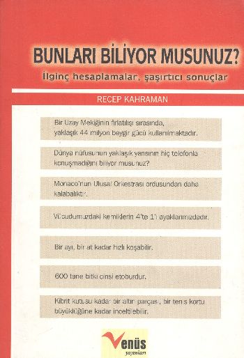 Bunları Biliyor Musunuz? (İlginç Hesaplamalar,Şaşırtıcı Sonuçlar) %17 