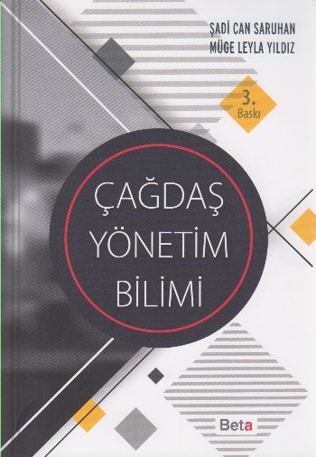 Çağdaş Yönetim Bilimi Şadi Can Saruhan-Müge Leyla Yıldız