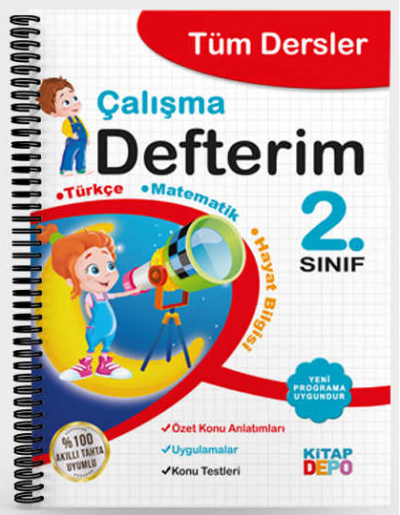 2.Sınıf Tüm Dersler Çalışma Defterim Kitap Depo Yayınları