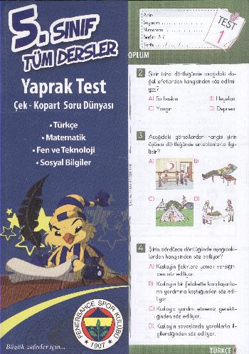 Çapraz FB 5.Sınıf Tüm Dersler Yaprak Testler