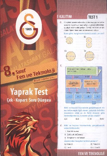 Çapraz GS 8.Sınıf Fen ve Teknoloji Yaprak Testler %17 indirimli Komisy