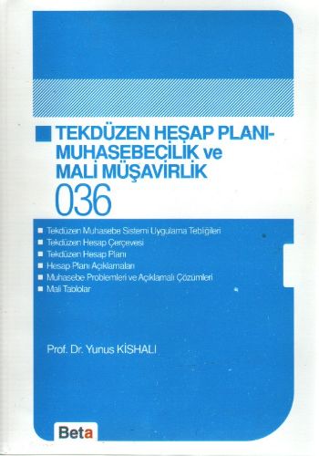 Cep-036: Tekdüzen Hesap Planı-Muhasebecilik ve Mali Müşavirlik %17 ind