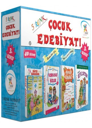 5 Renk Yayınları 3.Sınıf Çocuk Edebiyatı Hikaye Seti (40 Kitap)