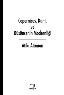 Copernicus, Kant ve Düşüncenin Modernliği