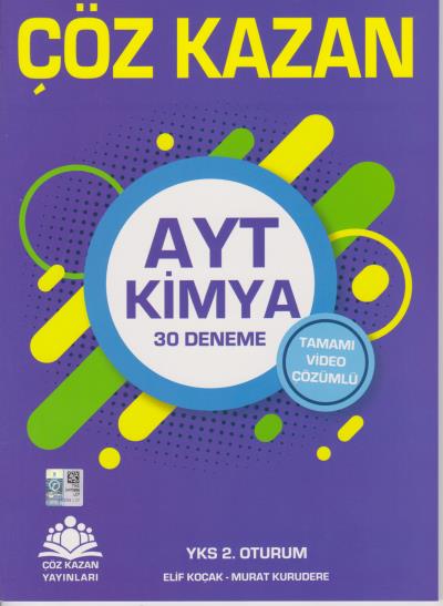 Çöz Kazan AYT Kimya Tamamı Video Çözümlü 30 Deneme 2. Oturum