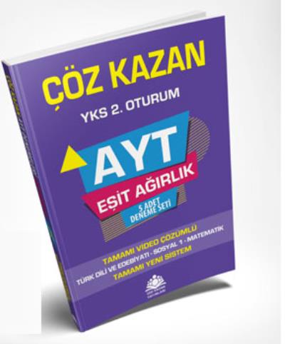 Çöz Kazan YKS AYT 2.Oturum Eşit Ağırlık 5 Adet Deneme Seti Kolektif