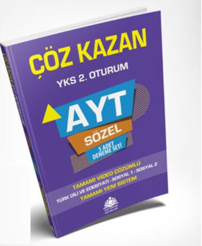 Çöz Kazan YKS AYT 2.Oturum Sözel 5 Adet Deneme Seti Kolektif