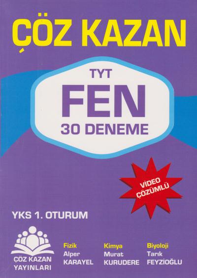 Çöz Kazan YKS TYT Fen Bilimleri 30 Deneme 1. Oturum Kolektif