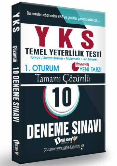 Dahi Adam YKS TYT Tamamı Çözümlü 10 Deneme 1. Oturum