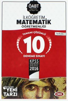 Data 2016 İlköğretim Matematik Öğretmenliği 10 Deneme Sınavı