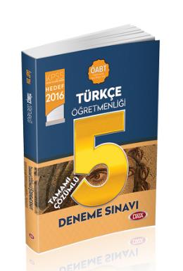 Data 2016 ÖABT Türkçe Tamamı Çözümlü 5 Deneme Sınavı Kolektif