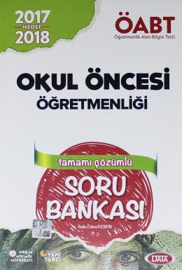 Data 2017-2018 ÖABT Okul Öncesi Öğretmenliği Tamamı Çözümlü Soru Banka