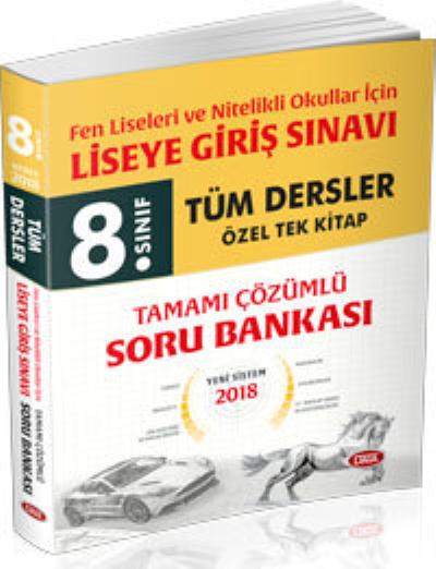 Data 8. Sınıf Tüm Dersler Liseye Giriş Sınavı Tamamı Çözümlü Soru Bankası