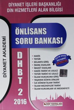 DDY 2018 DHBT 2 Önlisans Soru Bankası