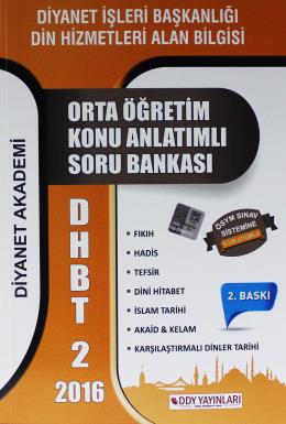 DDY 2018 DHBT 2 Orta Öğretim Konu Anlatım Soru Bankası Kolektif