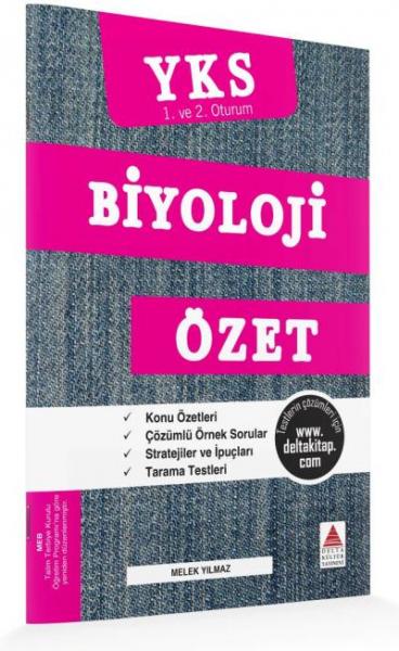 Delta Kültür YKS 1. ve 2. Oturum Biyoloji Özet Melek Yılmaz