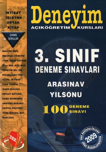 Deneyim AÖF 3. Sınıf Deneme Sınavları-100 Deneme Sınavı