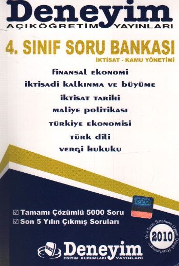 Deneyim AÖF 4. Sınıf Soru Bankası (İktisat-Kamu Yönetimi)