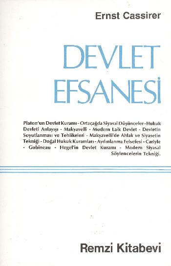 Devlet Efsanesi %17 indirimli Ernst Cassirer