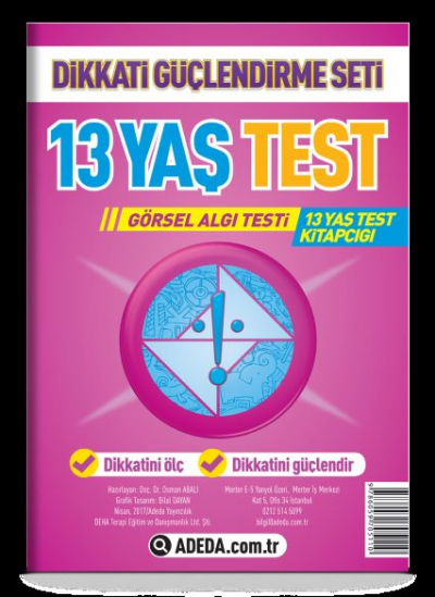 Dikkati Güçlendirme Seti 13 Yaş Yaprak Test %30 indirimli Doç.Dr. Osma