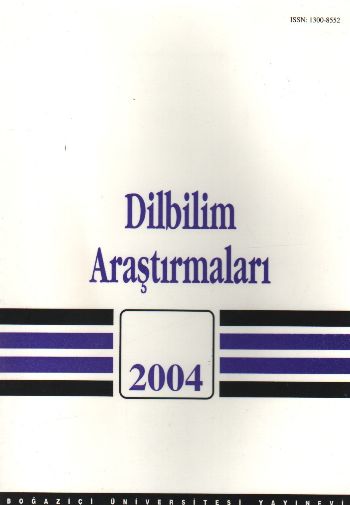 Dilbilim Araştırmaları-2004