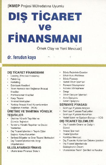 Dış Ticaret ve Finansmanı (Yeni Mevzuat)