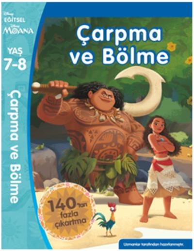 Disney Eğitsel Moana-Çarpma Ve Bölme 7-8 Yaş Doğan Egmont Yayıncılık K