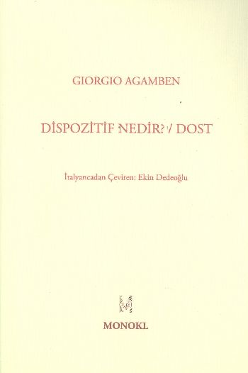 Dispozitif Nedir %17 indirimli Giorgio Agamben