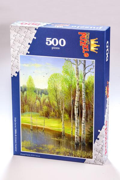 Doğa Serisi - Göldeki Kavaklar 500 Parça Puzzle
