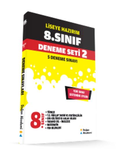 Doğan Akademi 8. Sınıf Deneme Seti 2 - (5 Fasikül) Liseye Hazırım