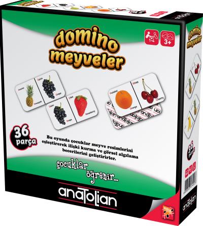 Domino Meyveler 36 Parça +3 Yaş Anatolian Kolektif