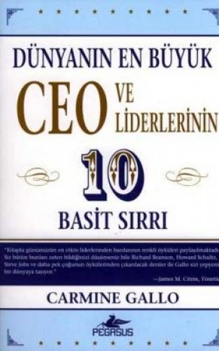 Dünyanın En Büyük Ceo ve Liderler. 10 Basit Sırrı %25 indirimli Carmin