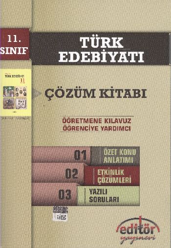 Editör 11. Sınıf Türk Edebiyatı Çözüm Kitabı %17 indirimli Turabi Meşe