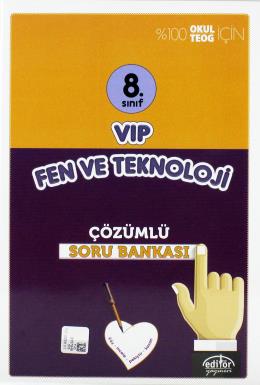 Editör 8. Sınıf VIP Fen ve Teknoloji Çözümlü Soru Bankası