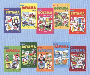 Eğitici Boyama Serisi (Beher-10 Kitap)