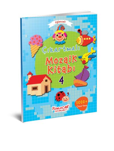 Eğlenceli Çıkartmalı Mozaik Kitabı 4 Kitap Set Yumurcak Yayınları Kole