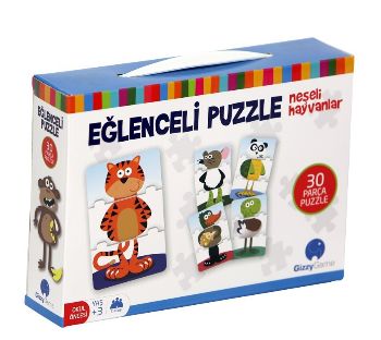 Eğlenceli Puzzle- Neşeli Hayvanlar 30 Parça Kolektif