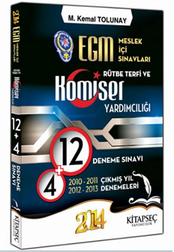 EGM Rütbe Terfi ve Komiser Yardımcılığı 12 Deneme Sınavı,4 Çıkmış Yıl 